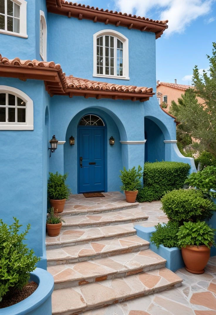 Remodelación exterior con revestimiento elástico resistente